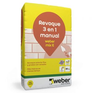 weber mix e (revoque exterior 3 en 1) x 30 kg